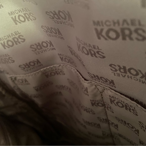 Michael Kors Signature Logo Backpack in Cream and Brown - Picture 7 of 12